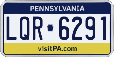 PA license plate LQR6291