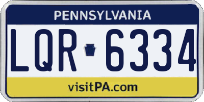 PA license plate LQR6334
