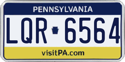 PA license plate LQR6564
