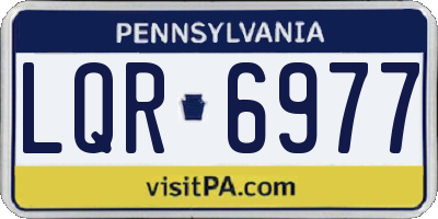 PA license plate LQR6977