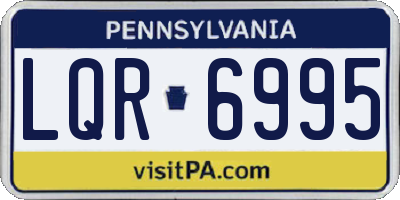 PA license plate LQR6995