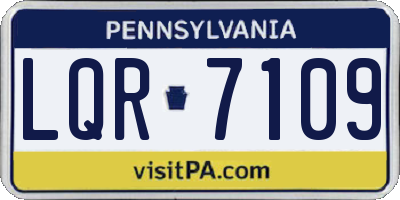 PA license plate LQR7109