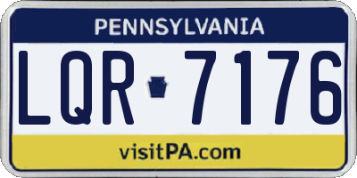 PA license plate LQR7176