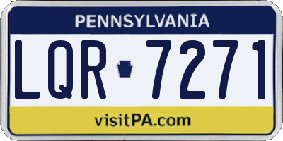 PA license plate LQR7271