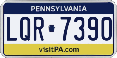 PA license plate LQR7390