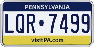 PA license plate LQR7499