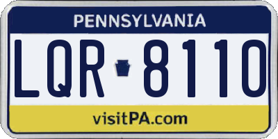 PA license plate LQR8110