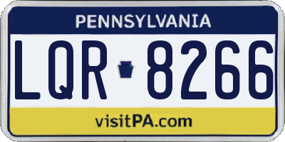 PA license plate LQR8266