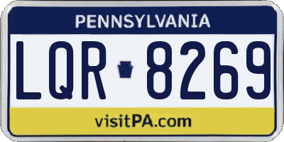 PA license plate LQR8269