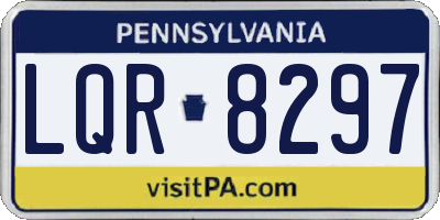 PA license plate LQR8297