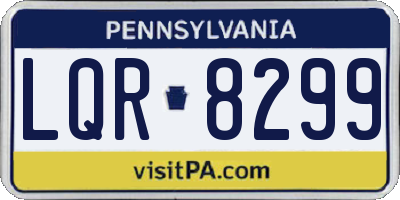PA license plate LQR8299