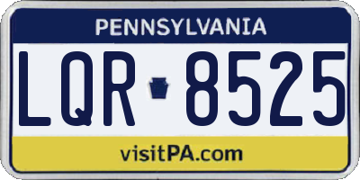 PA license plate LQR8525