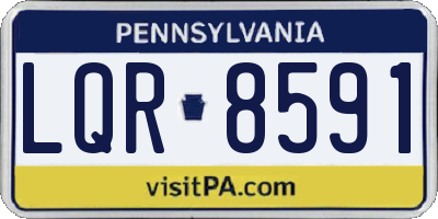 PA license plate LQR8591