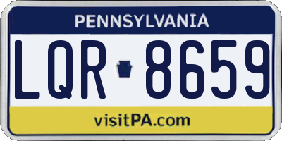 PA license plate LQR8659