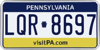 PA license plate LQR8697