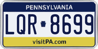 PA license plate LQR8699