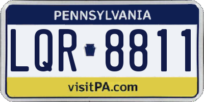 PA license plate LQR8811