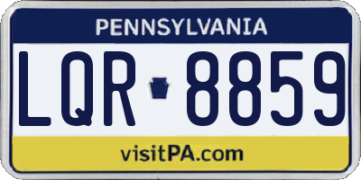 PA license plate LQR8859