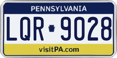 PA license plate LQR9028