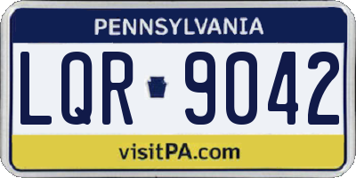 PA license plate LQR9042
