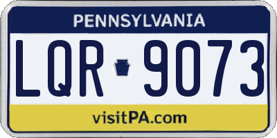 PA license plate LQR9073