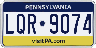 PA license plate LQR9074