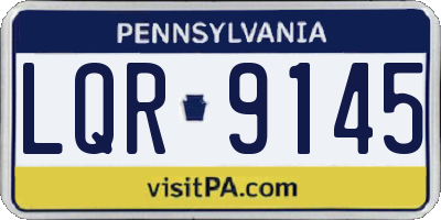 PA license plate LQR9145