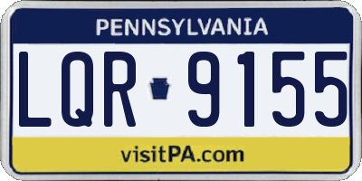 PA license plate LQR9155