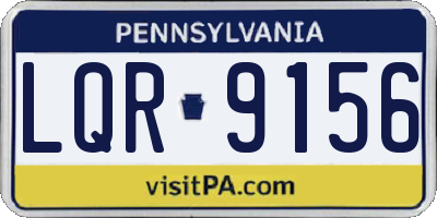 PA license plate LQR9156