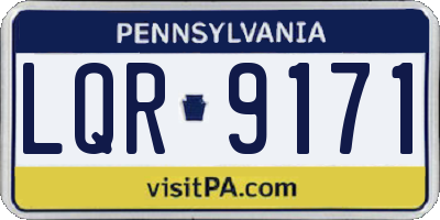 PA license plate LQR9171