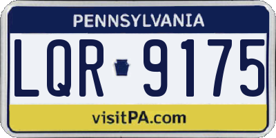 PA license plate LQR9175
