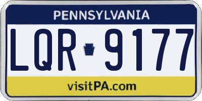 PA license plate LQR9177
