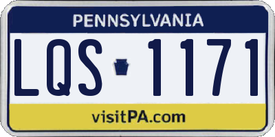 PA license plate LQS1171
