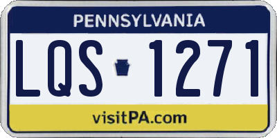PA license plate LQS1271