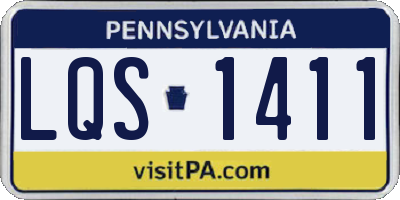 PA license plate LQS1411