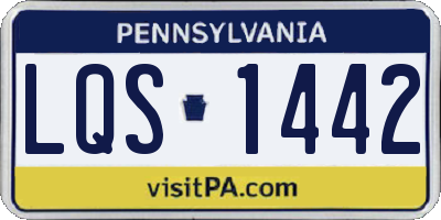 PA license plate LQS1442