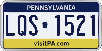 PA license plate LQS1521