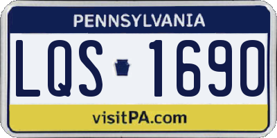 PA license plate LQS1690