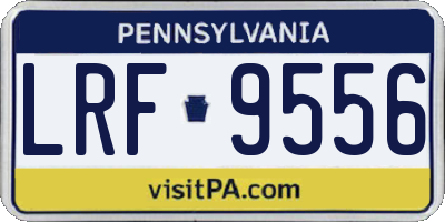 PA license plate LRF9556