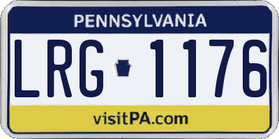 PA license plate LRG1176