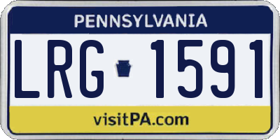 PA license plate LRG1591