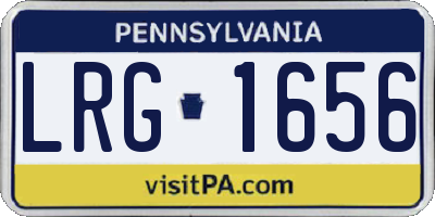 PA license plate LRG1656