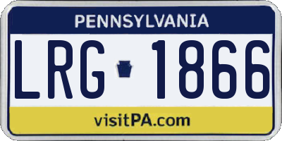 PA license plate LRG1866