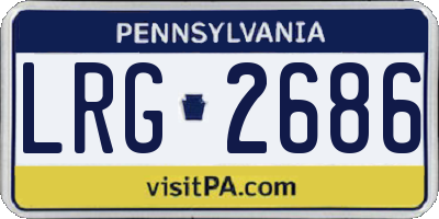 PA license plate LRG2686