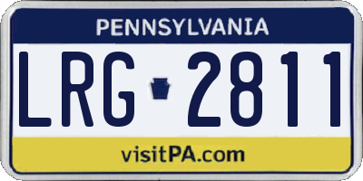 PA license plate LRG2811