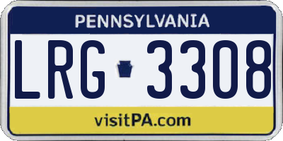 PA license plate LRG3308