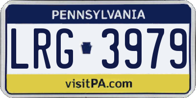 PA license plate LRG3979