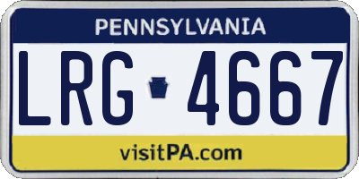 PA license plate LRG4667