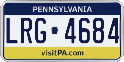PA license plate LRG4684