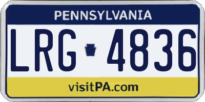 PA license plate LRG4836